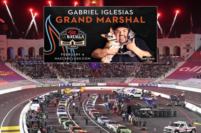  “FLUFFY” EL GRAN MARSHAL EN NASCAR